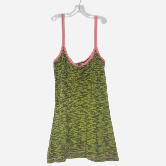Free People Women's Green and Pink Dress size Lg. - Picture 4 of 10